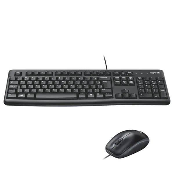KIT TECLADO E MOUSE LOGITECH MK120 PRETO