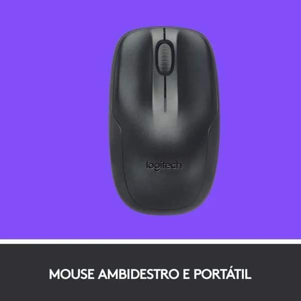 KIT TECLADO E MOUSE SEM FIO LOGITECH MK220
