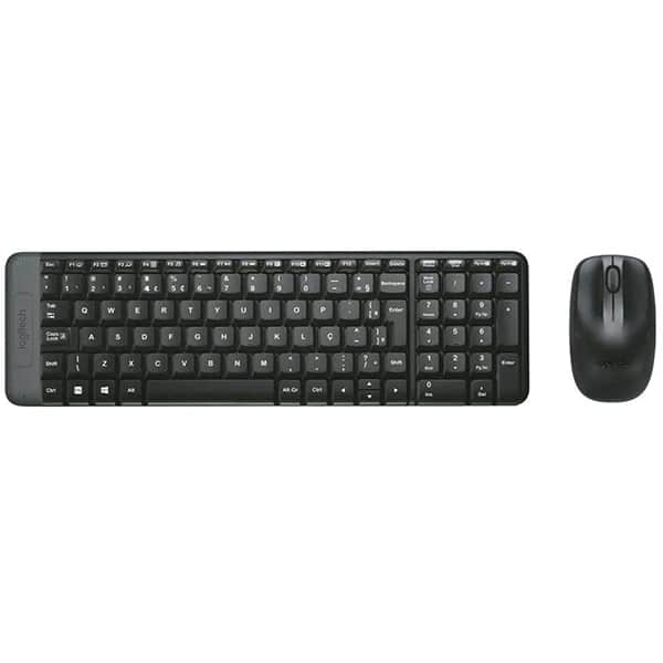 KIT TECLADO E MOUSE SEM FIO LOGITECH MK220