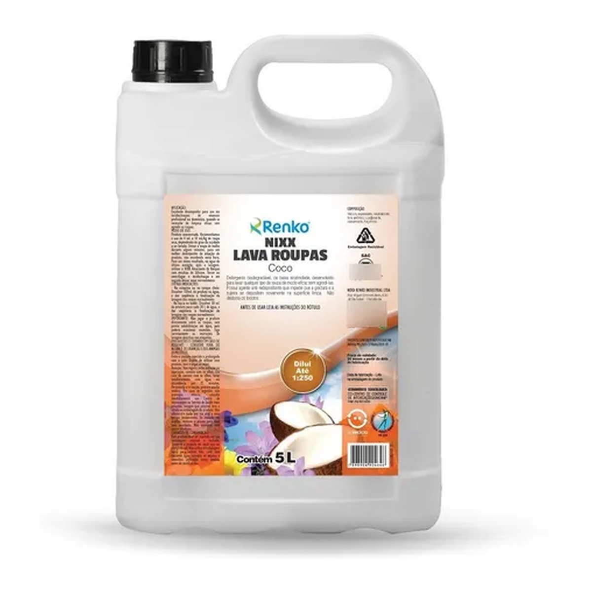 LAVA ROUPAS LIQUIDO COCO 5L MAIS BRILHO