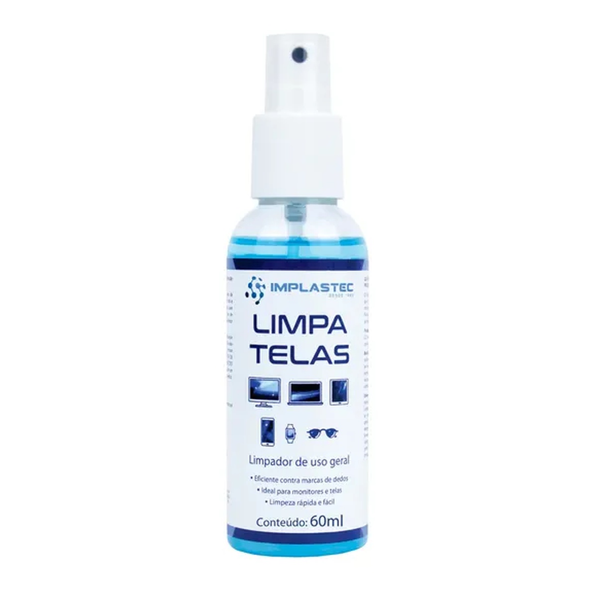 LIMPA TELAS 60ML CLEAN IMPLASTEC
