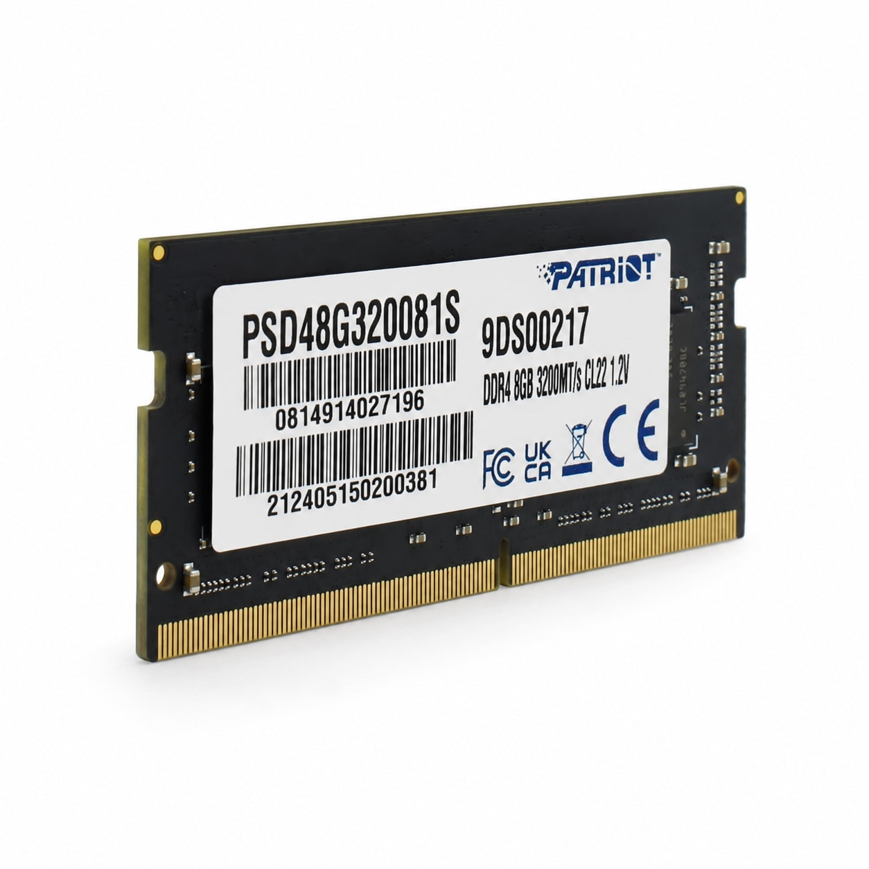 MEMORIA DDR4 8GB 3200MHZ NOTEBOOK NB PSD48G320081S PATRIOT