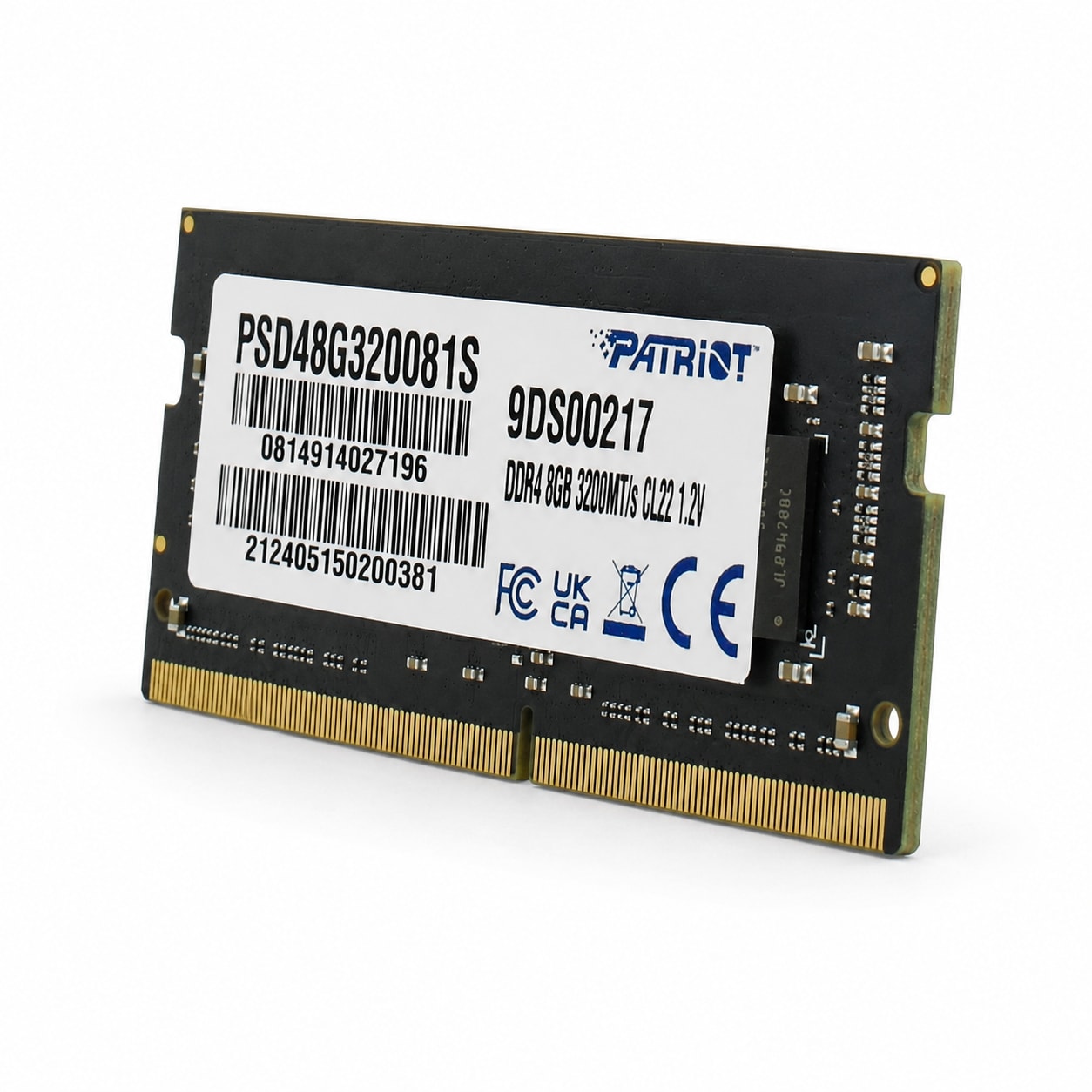 MEMORIA DDR4 8GB 3200MHZ NOTEBOOK NB PSD48G320081S PATRIOT