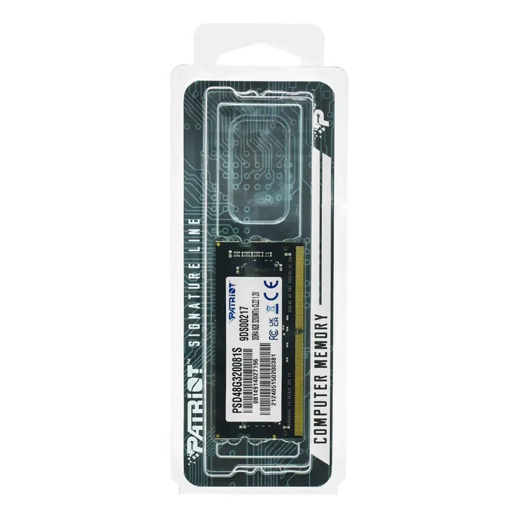 MEMORIA DDR4 8GB 3200MHZ NOTEBOOK NB PSD48G320081S PATRIOT