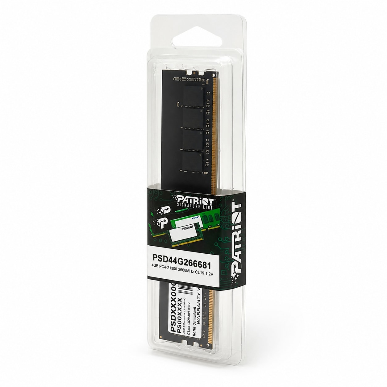 MEMORIA PATRIOT 4GB DDR4 2666MHZ 12V SIGNATURE DESKTOP PSD44G266681
