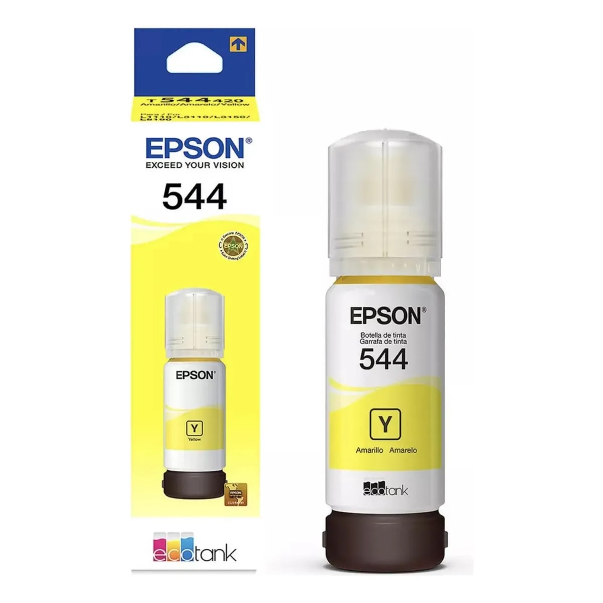 MULTIPACK REFIL DE TINTA EPSON T544 PRETO COLORIDOS C/4