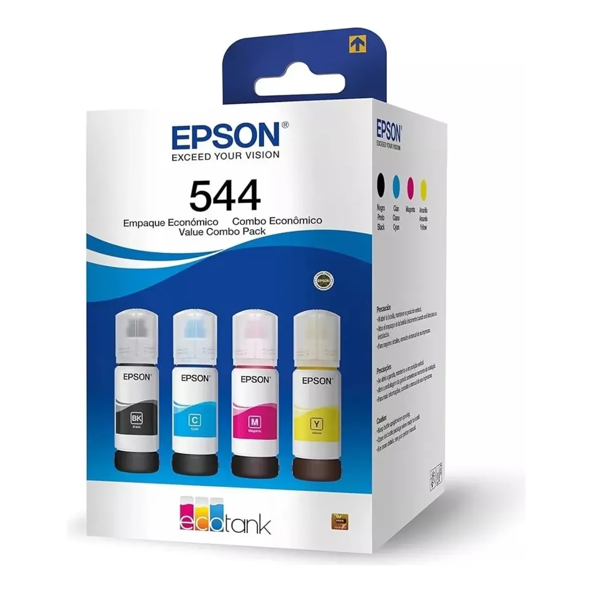 MULTIPACK REFIL DE TINTA EPSON T544 PRETO COLORIDOS C/4
