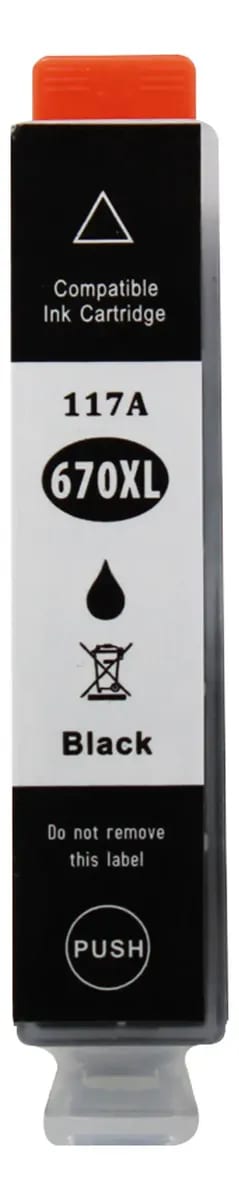 Cartucho HP 670XL Compativel Preto 21,6ML — foto 2