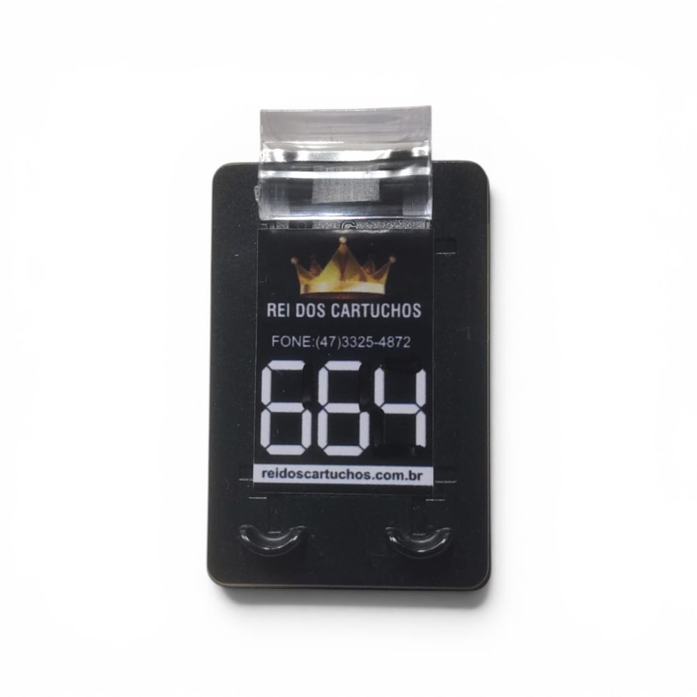 Cartucho HP 664 Reciclado Preto 20 ML