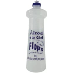 Alcool Gel Flops 65% Cristal 500G — foto 1