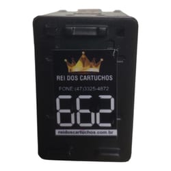 Cartucho HP 662 Reciclado Preto 20 ML — foto 1