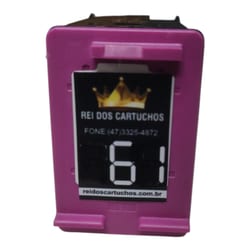 Cartucho HP 61 Reciclado Color 12 ML — foto 1