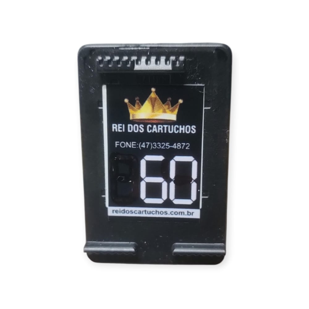 Cartucho HP 60 Reciclado Preto 20 ML