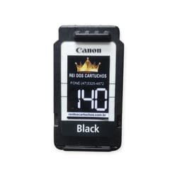 Cartucho Canon 140 Reciclado Preto 20ML — foto 1