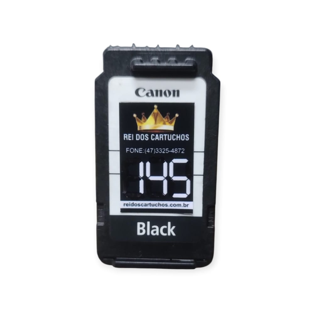 Cartucho Canon 145 Reciclado Preto 20ML