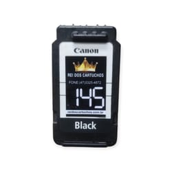 Cartucho Canon 145 Reciclado Preto 20ML — foto 1