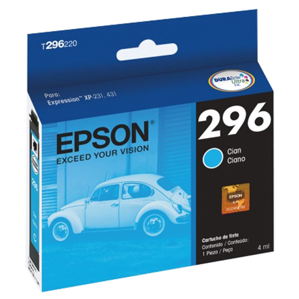 Cartucho Epson 2962 Original Azul 4 ML
