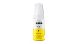 Refil Tinta Compativel Kora Canon Gi-10 Yellow 70 ML — foto 1