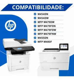 Toner Compatível HP W2021A 414A Ciano com Chip 2,1K Evolut — foto 4