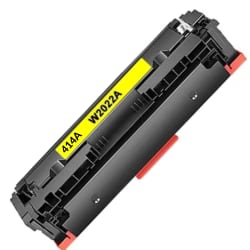 Toner Compatível HP W2022A 414A Amarelo com Chip 2,1K Evolut — foto 1