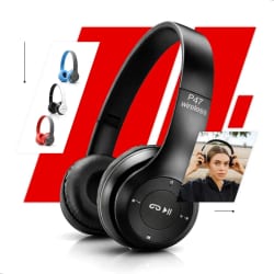 Fone De Ouvido Corrida Bluetooth Regulavel Entrada P2 Mp3 — foto 1