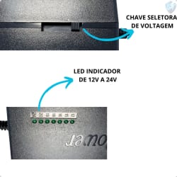 Fonte Carregador Notebook Universal 12v - 24v 120w Laptop Preto — foto 7