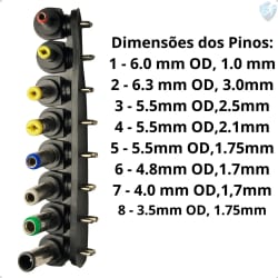 Fonte Carregador Notebook Universal 12v - 24v 120w Laptop Preto — foto 2