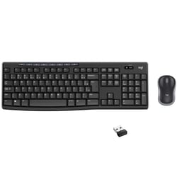 Teclado e Mouse Logitech Multimidia Wireless MK270 Preto — foto 3