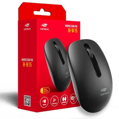 Mouse USB sem Fio M-W15BK Preto C3TECH