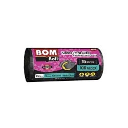 Saco Lixo Bompro Rolo 15L Preto c/100 — foto 1