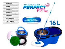 Mop 360 Perfect Pro Cesto Inox 3EM1 16L — foto 2
