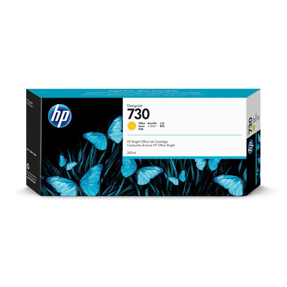Cartucho de Tinta Original HP 730 Amarelo Alto Rendimento P2V70A HP