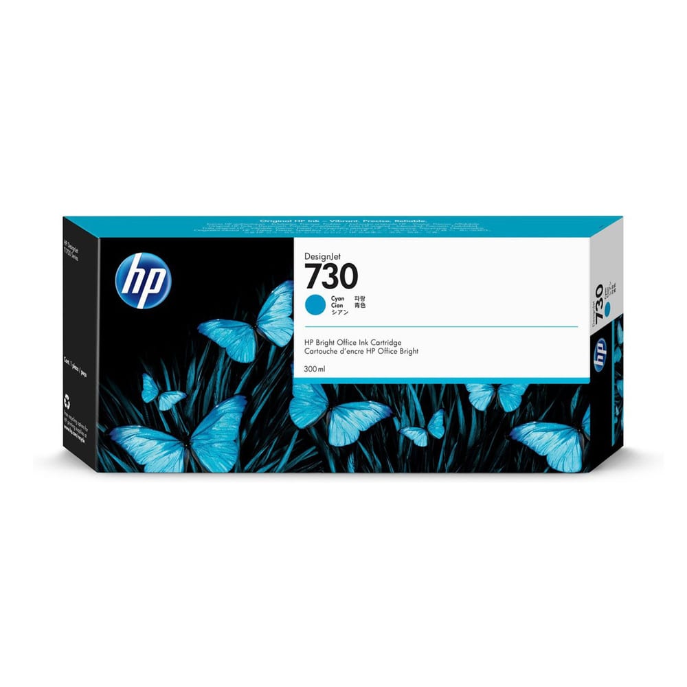 Cartucho de Tinta Original HP 730 Ciano Alto Rendimento P2V68A HP