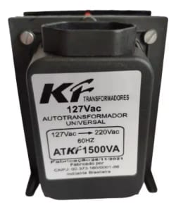 Autotransformador Monofasico 1500VA Bivolt Bipolar KF — foto 1
