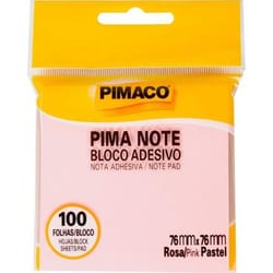 Bloco de Recado Autoadesivo Pimanote Rosa 76X76MM 100FLS Unidade 97082 — foto 2