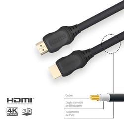 Cabo HDMI X HDMI 5 MT2.0 HDR 4K Gold Chip Sce — foto 3