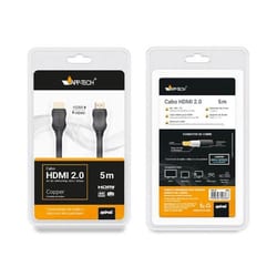 Cabo HDMI X HDMI 5 MT2.0 HDR 4K Gold Chip Sce — foto 4