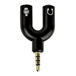 Cabo Y P3 Macho X 2 P2 Femea p/ Microfone Chip Sce — foto 1
