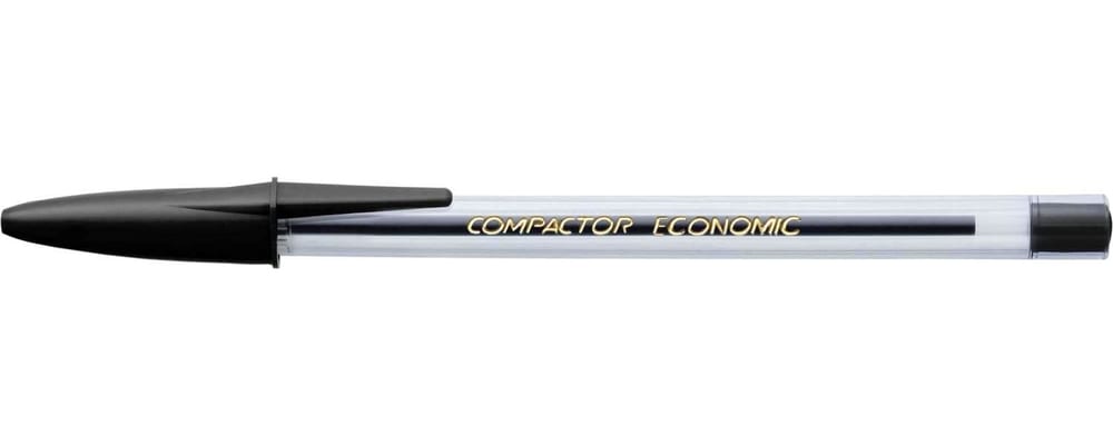 Caneta Esferografica Economic Cristal Media Preta Cx.C/100 1987004 - C