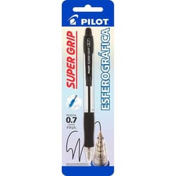 Caneta Pilot Super Gripp Retratil 0.7 Preta — foto 3