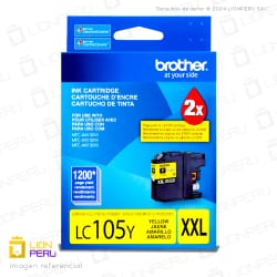 Cartucho Brother LC105Y Original Amarelo 10ML — foto 3