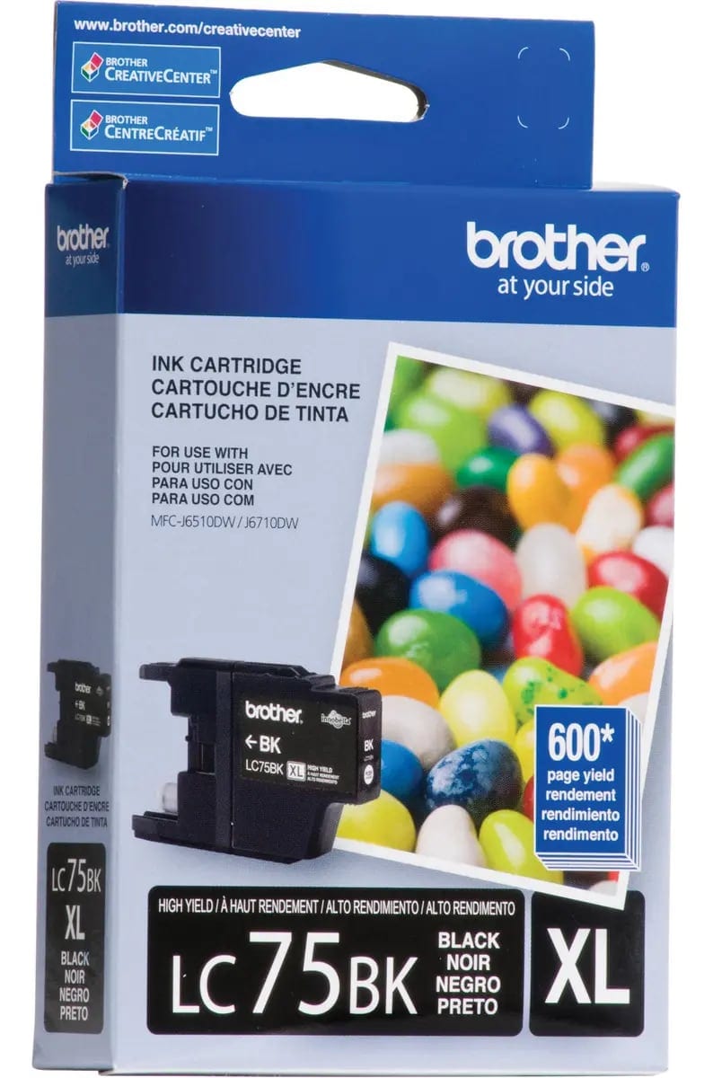 Cartucho Brother LC75XL Original Preto 12ML