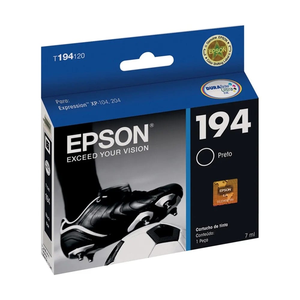Cartucho Epson 1941 Original Preto 4ML