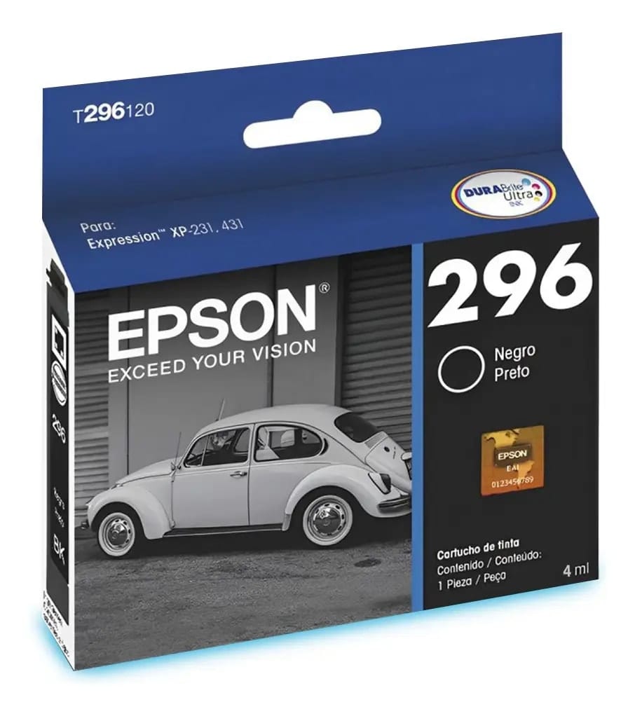 Cartucho Epson 2961 Original Preto 4 ML