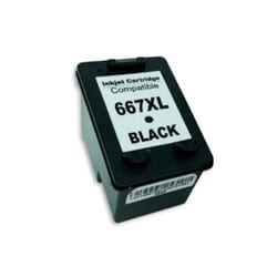 Cartucho HP 667XL Compativel Preto 14ML — foto 1
