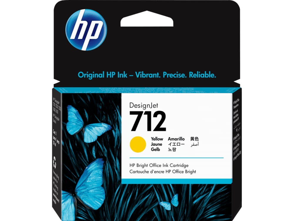 Cartucho HP 712 Original 29ML Amarelo 3ED69A