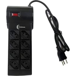 Filtro de Linha 8 Tomadas FL-82BK C3TECH Bivolt — foto 2