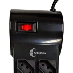 Filtro de Linha 8 Tomadas FL-82BK C3TECH Bivolt — foto 4