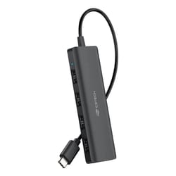 Hub C3TECH HU-C200BK Tipo C Para 4 Porta USB 2.0 Preto — foto 2