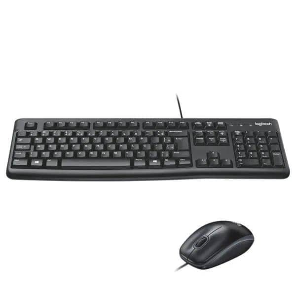 Kit Teclado e Mouse Logitech MK120 Preto